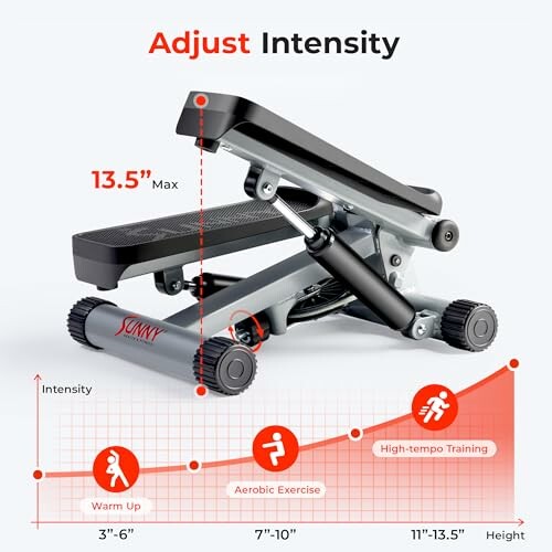 Mini stepper ajustable con niveles de intensidad.