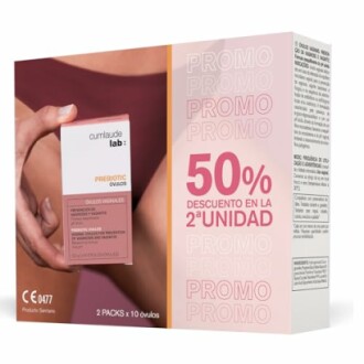 Caja de óvulos prebioticos Cumlaude Lab con oferta del 50% de descuento.